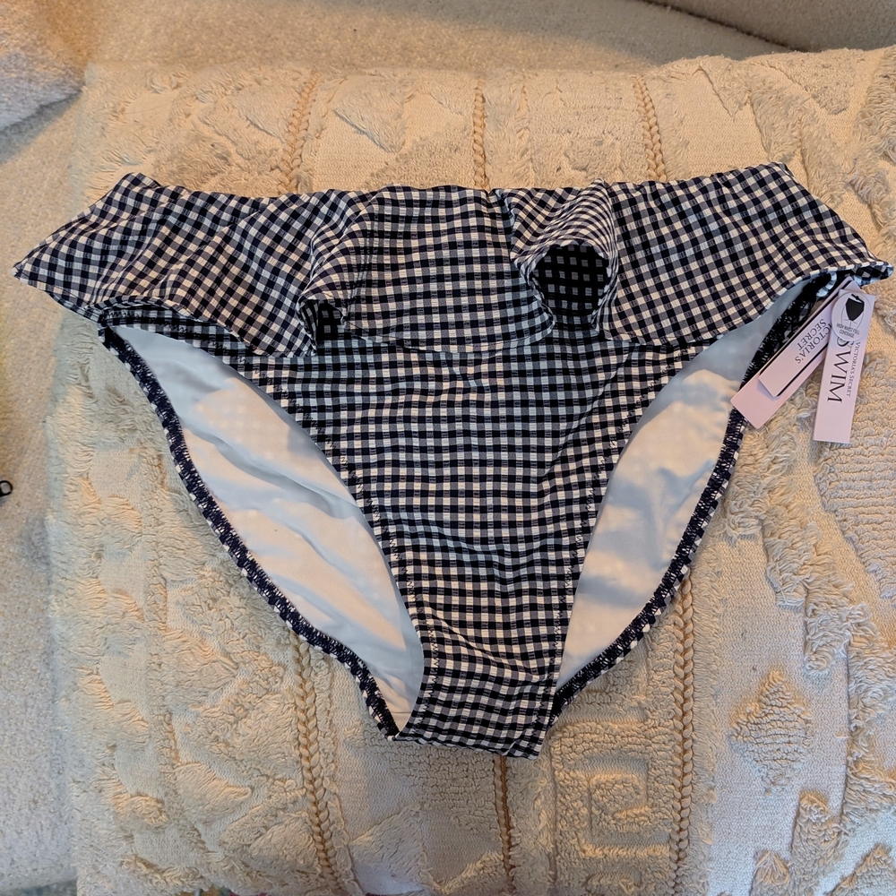 Victoria's Secret Gingham High-Waisted Bikini Bottom